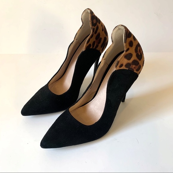 Lost Ink Tammy leopard print pumps - Picture 2 of 8